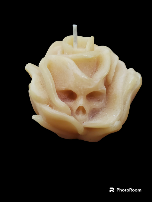 Beeswax Skull-Rose
