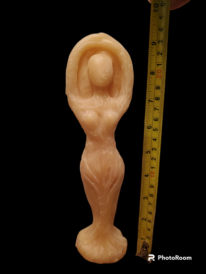 Beeswax Goddess Candle 9 inch
